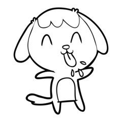 cute cartoon dog