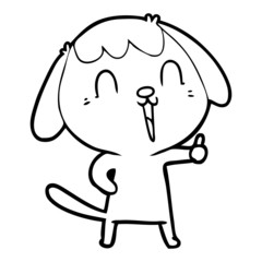 cute cartoon dog
