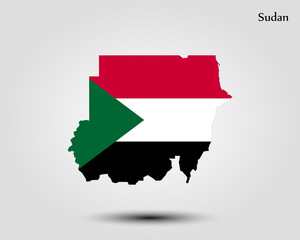 Fototapeta premium Map of Sudan