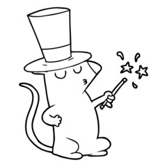cartoon mouse magician