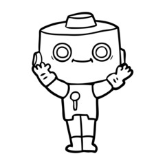 cartoon robot