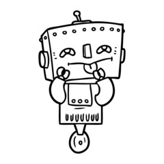 cartoon robot