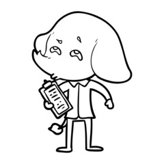 cartoon elephant remembering