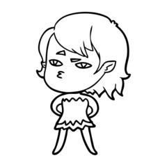 cartoon vampire girl