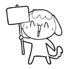 cute cartoon dog