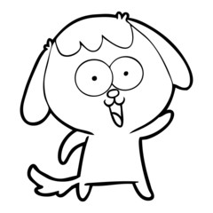 cute cartoon dog