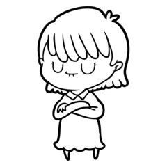 cartoon woman