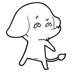 cartoon elephant remembering