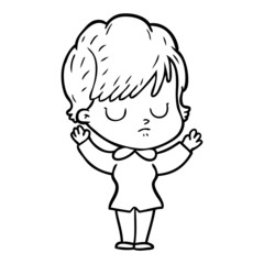 cartoon woman