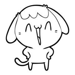 cute cartoon dog