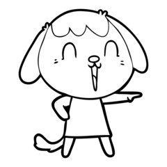 cute cartoon dog