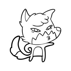 clever cartoon fox
