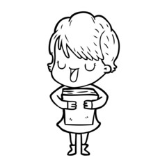 cartoon woman talking