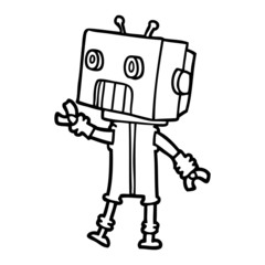 cartoon robot