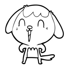 cute cartoon dog
