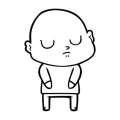 cartoon bald man