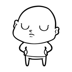 cartoon bald man