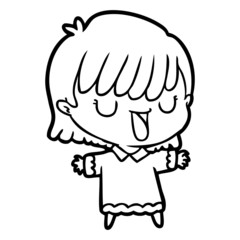 cartoon woman