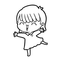 cartoon woman