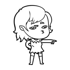 cartoon vampire girl