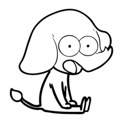 cute cartoon elephant