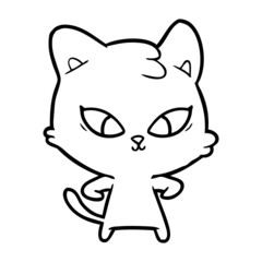 cute cartoon cat