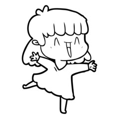 cartoon woman