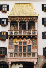 Golden roof famous landmark in Innsbruck Austria