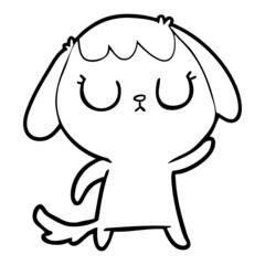 cute cartoon dog