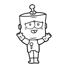 cartoon robot