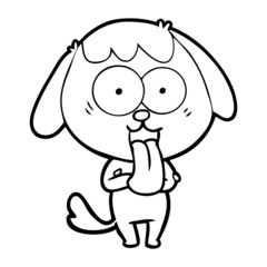 cute cartoon dog