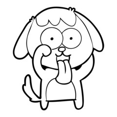cute cartoon dog