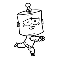 cartoon robot