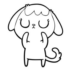 cute cartoon dog