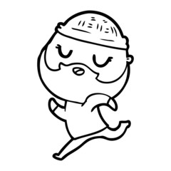 cartoon man with beard