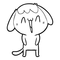 cute cartoon dog