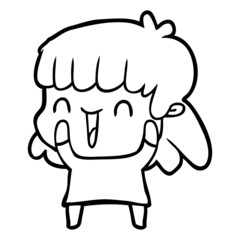 cartoon woman