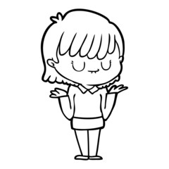 cartoon woman