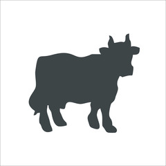Cow icon. Vector Illustration