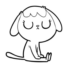 cute cartoon dog