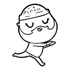 cartoon man with beard