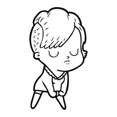 cartoon woman