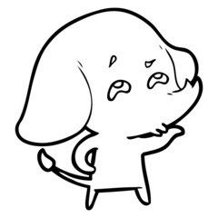 cartoon elephant remembering