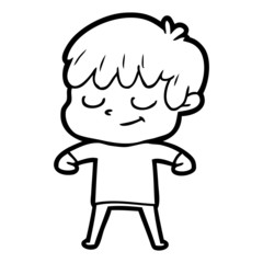 cartoon happy boy