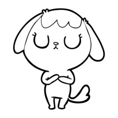 cute cartoon dog