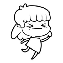 cartoon woman