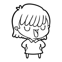 cartoon woman