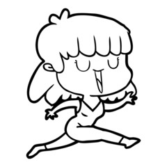 Obraz premium cartoon woman