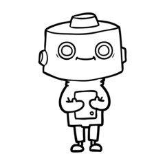 Obraz premium cartoon robot
