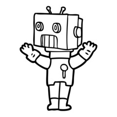 cartoon robot